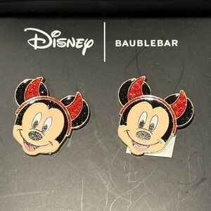 NWT Mickey Mouse Vampire Halloween Baublebar earrings
